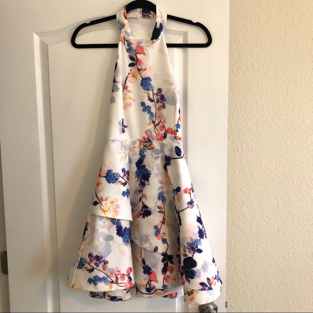 Small Open Back Flare Dress